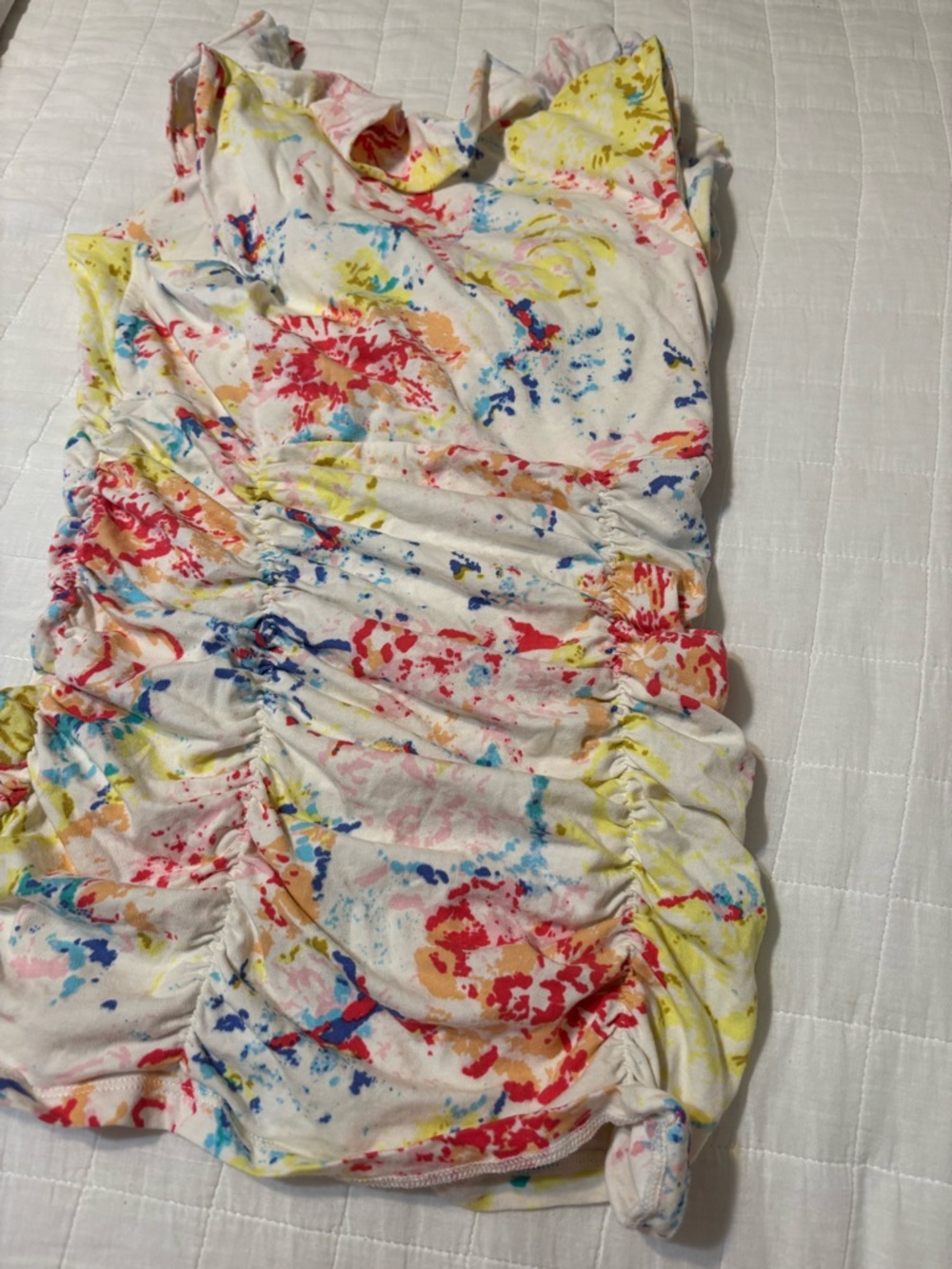 CAbi Multicolor Splatter Ruched Shirt - Picture 5 of 6
